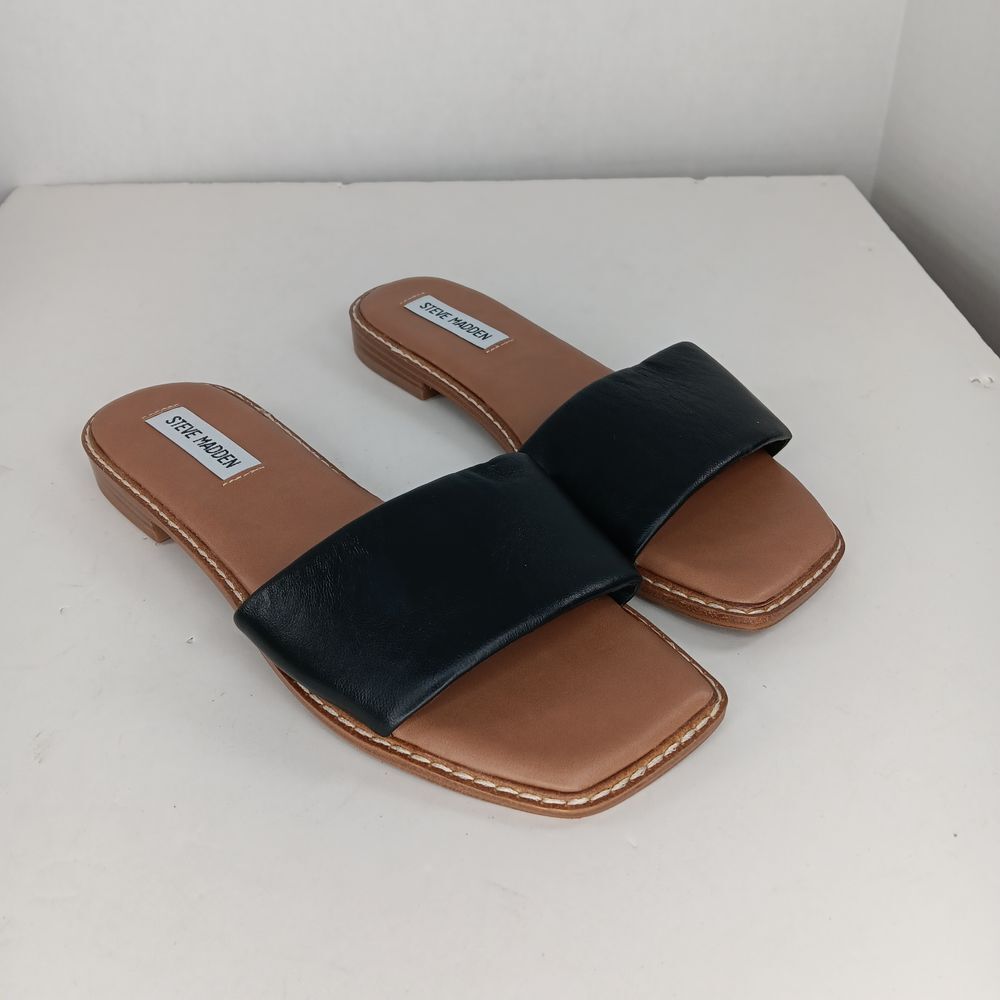 Steve Madden Sandra Flat Slip On Slides‎ Sz 8
